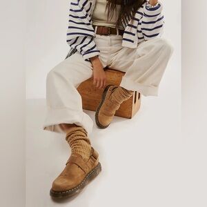 Dr. Martens Jorge II Slingback Nubuck Leather Mule in Savannah Tan — NIB sz 8